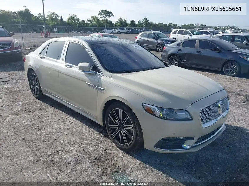 2018 Lincoln Continental Reserve VIN: 1LN6L9RPXJ5605651 Lot: 45615861