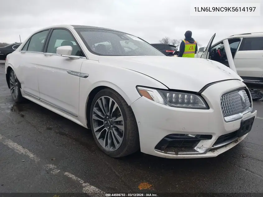 2019 Lincoln Continental Reserve VIN: 1LN6L9NC9K5614197 Lot: 44586753