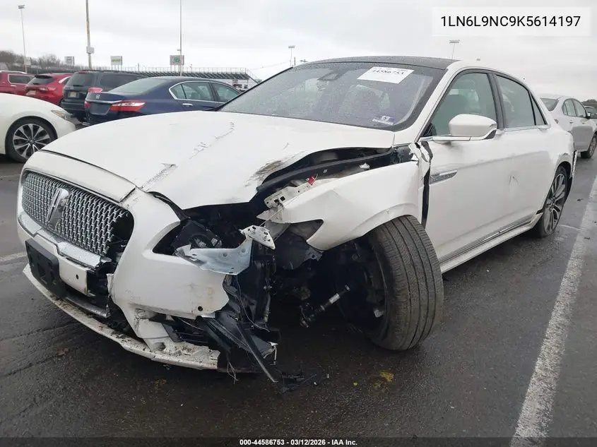 2019 Lincoln Continental Reserve VIN: 1LN6L9NC9K5614197 Lot: 44586753