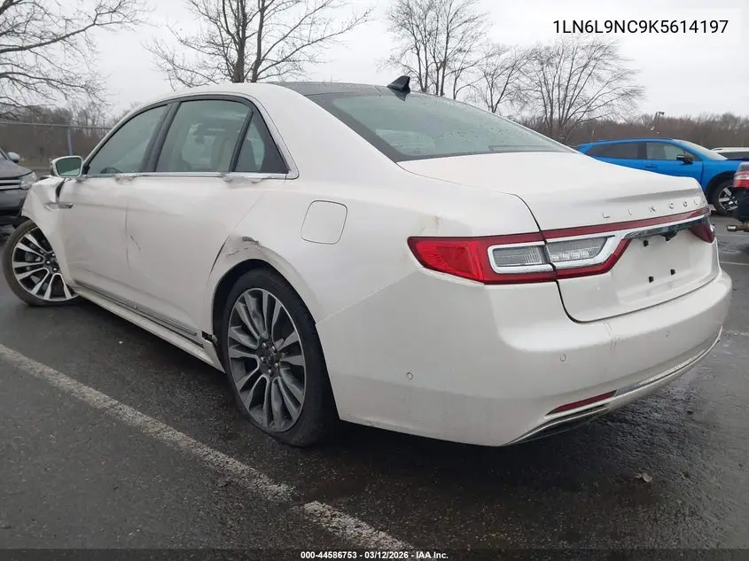 2019 Lincoln Continental Reserve VIN: 1LN6L9NC9K5614197 Lot: 44586753