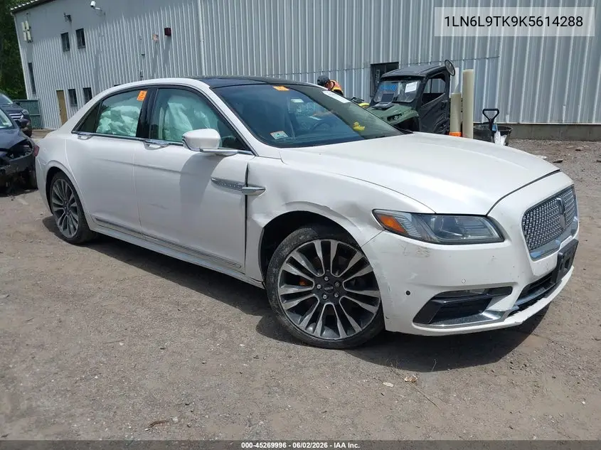 2019 Lincoln Continental Select VIN: 1LN6L9TK9K5614288 Lot: 45269996