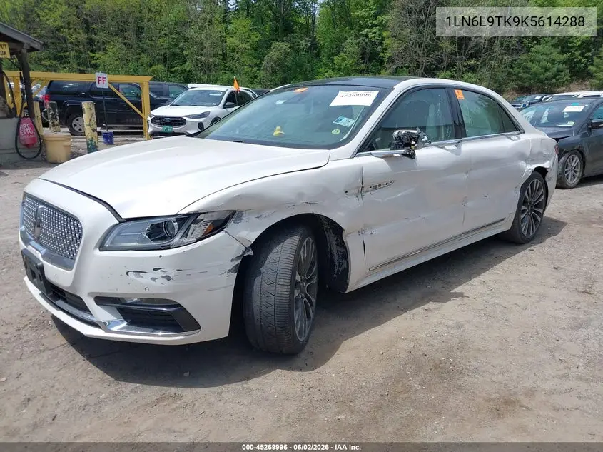 2019 Lincoln Continental Select VIN: 1LN6L9TK9K5614288 Lot: 45269996