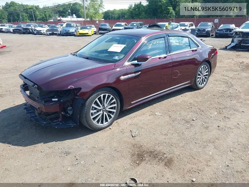 2019 Lincoln Continental Select VIN: 1LN6L9SK5K5609719 Lot: 45405755