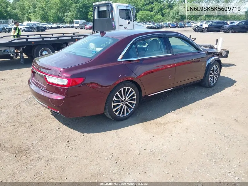 2019 Lincoln Continental Select VIN: 1LN6L9SK5K5609719 Lot: 45405755