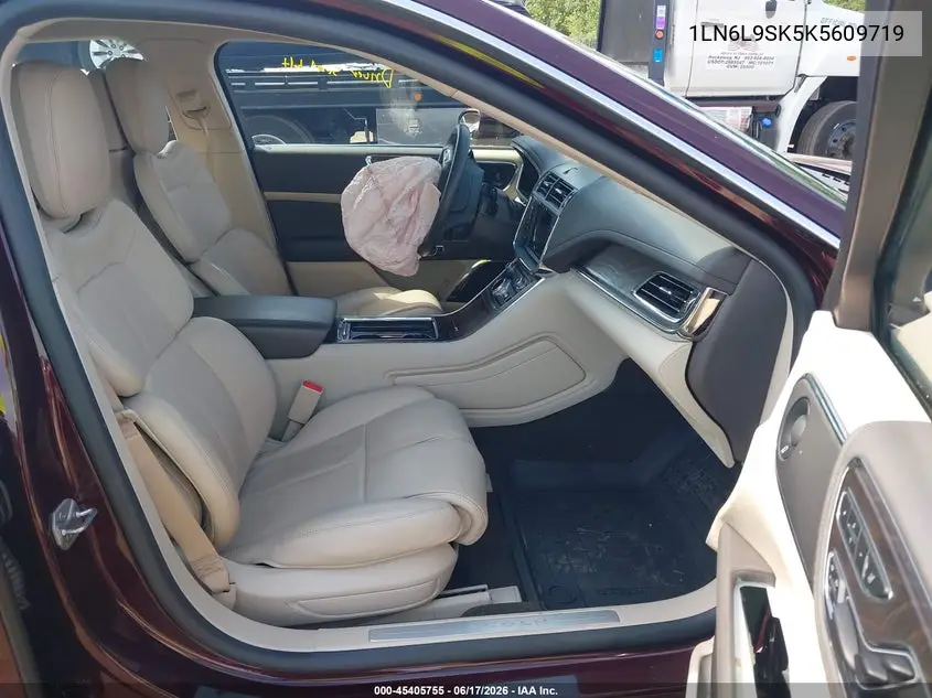 2019 Lincoln Continental Select VIN: 1LN6L9SK5K5609719 Lot: 45405755