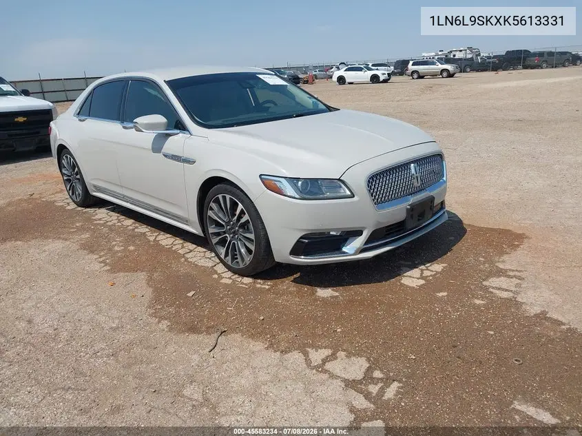 2019 Lincoln Continental Select VIN: 1LN6L9SKXK5613331 Lot: 45583234