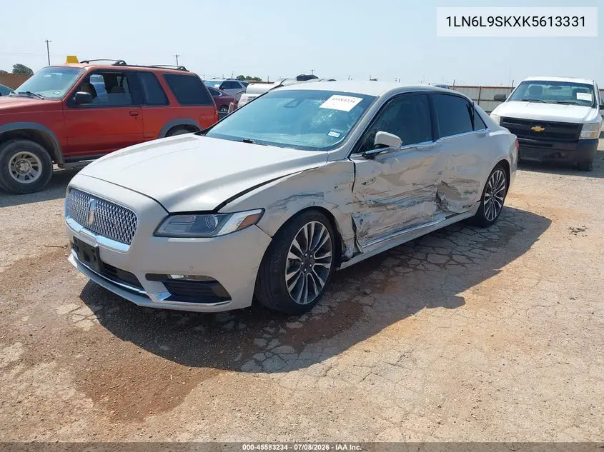 2019 Lincoln Continental Select VIN: 1LN6L9SKXK5613331 Lot: 45583234