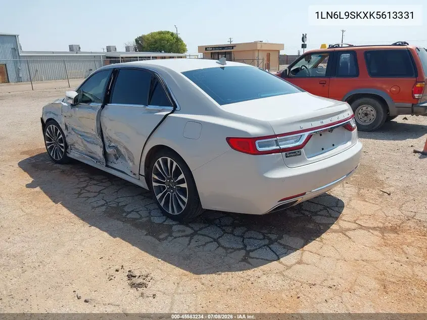 2019 Lincoln Continental Select VIN: 1LN6L9SKXK5613331 Lot: 45583234