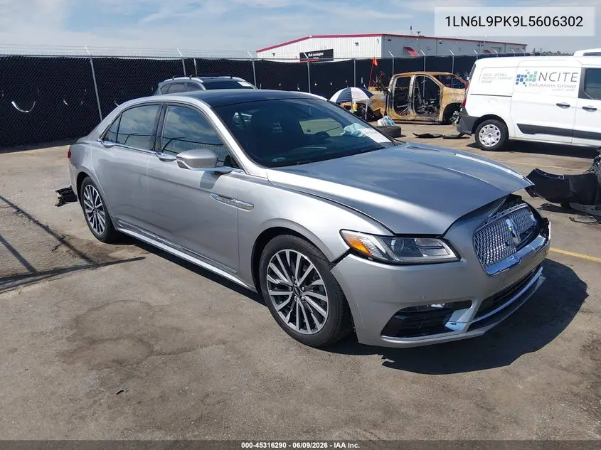 2020 Lincoln Continental Standard VIN: 1LN6L9PK9L5606302 Lot: 45316290