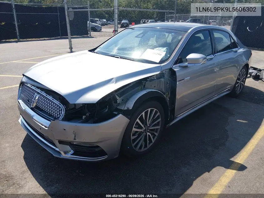 2020 Lincoln Continental Standard VIN: 1LN6L9PK9L5606302 Lot: 45316290