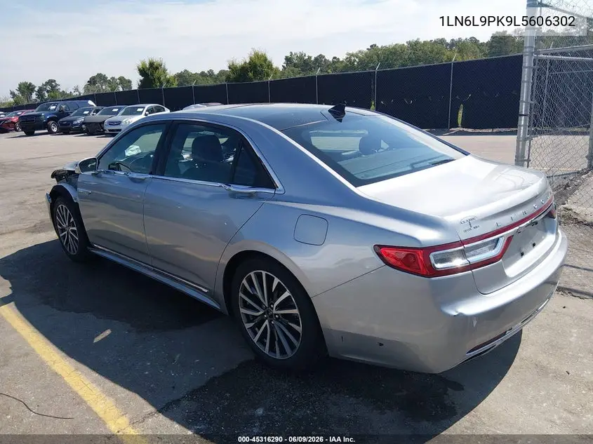 2020 Lincoln Continental Standard VIN: 1LN6L9PK9L5606302 Lot: 45316290