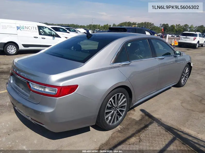 2020 Lincoln Continental Standard VIN: 1LN6L9PK9L5606302 Lot: 45316290