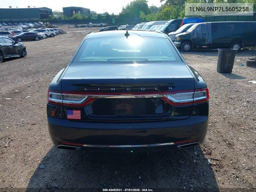 2020 Lincoln Continental Reserve VIN: 1LN6L9NP7L5605258 Lot: 45492531