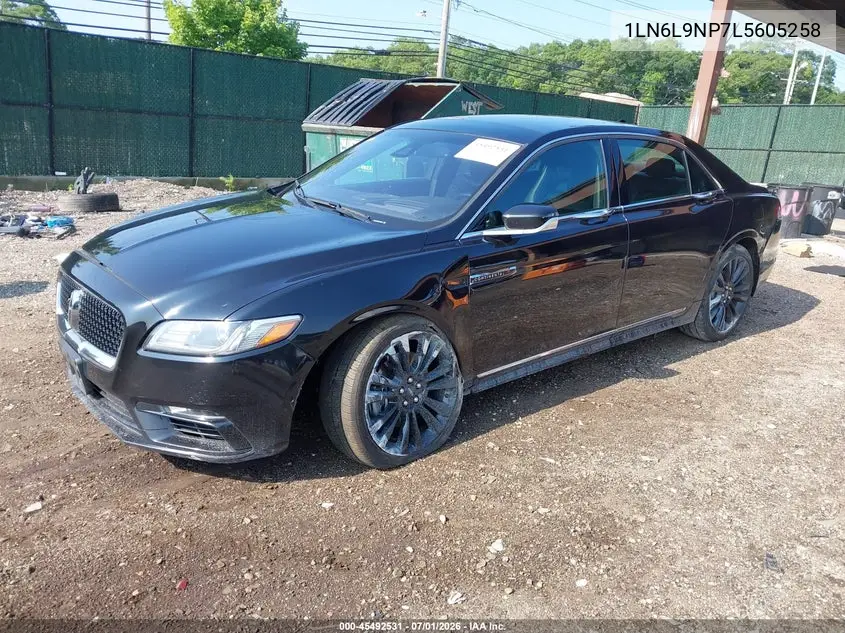 2020 Lincoln Continental Reserve VIN: 1LN6L9NP7L5605258 Lot: 45492531