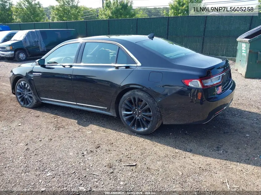 2020 Lincoln Continental Reserve VIN: 1LN6L9NP7L5605258 Lot: 45492531