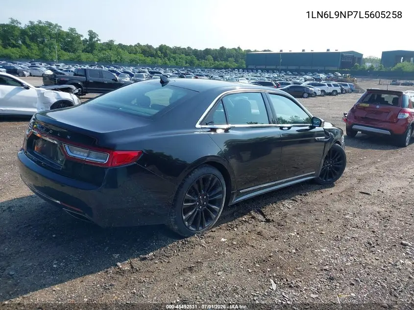 2020 Lincoln Continental Reserve VIN: 1LN6L9NP7L5605258 Lot: 45492531