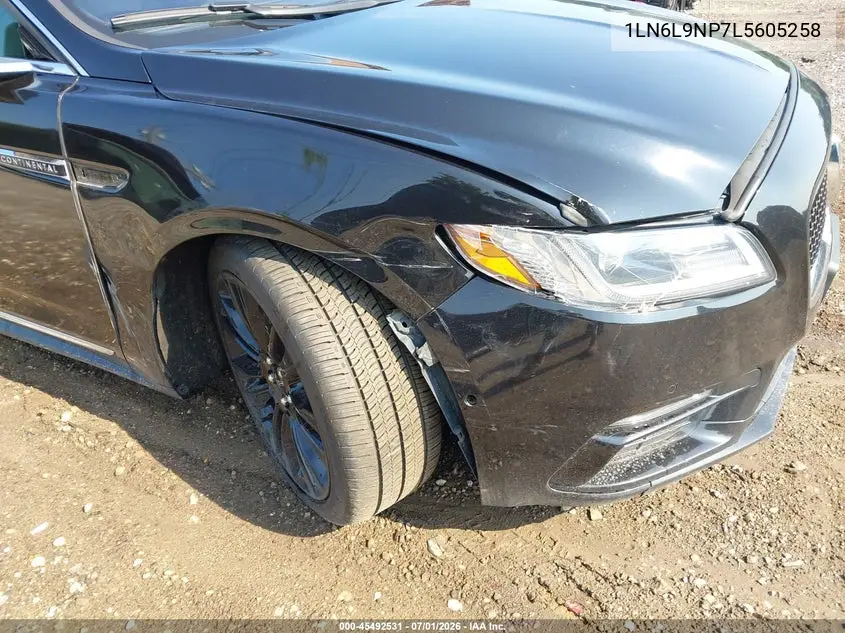 2020 Lincoln Continental Reserve VIN: 1LN6L9NP7L5605258 Lot: 45492531