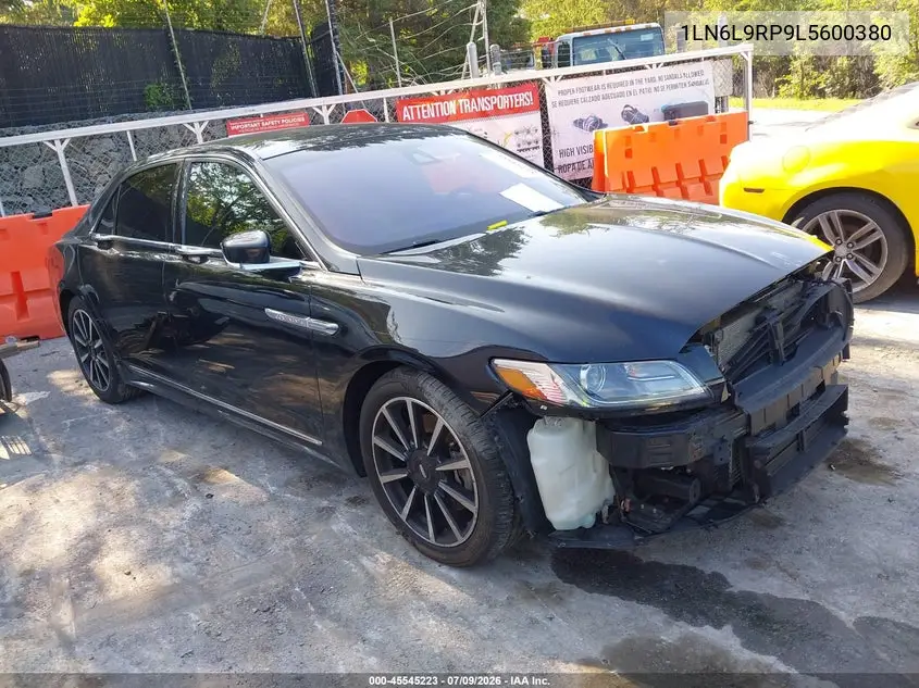 2020 Lincoln Continental Reserve VIN: 1LN6L9RP9L5600380 Lot: 45545223