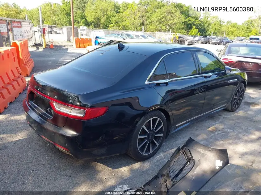 2020 Lincoln Continental Reserve VIN: 1LN6L9RP9L5600380 Lot: 45545223