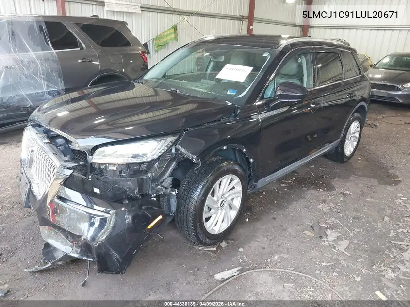 2020 Lincoln Corsair Standard VIN: 5LMCJ1C91LUL20671 Lot: 44830139