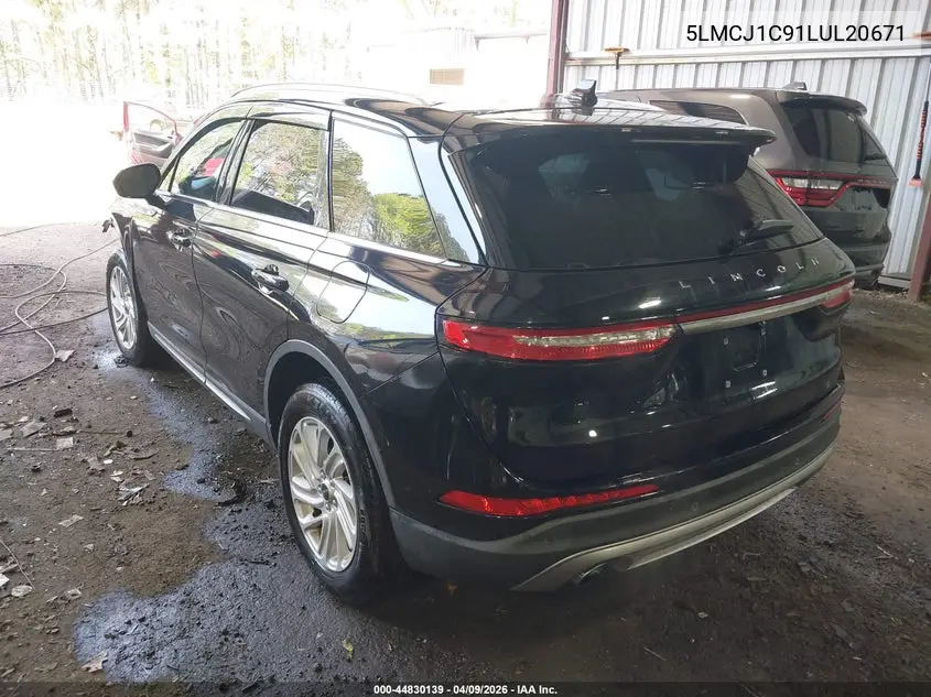 2020 Lincoln Corsair Standard VIN: 5LMCJ1C91LUL20671 Lot: 44830139