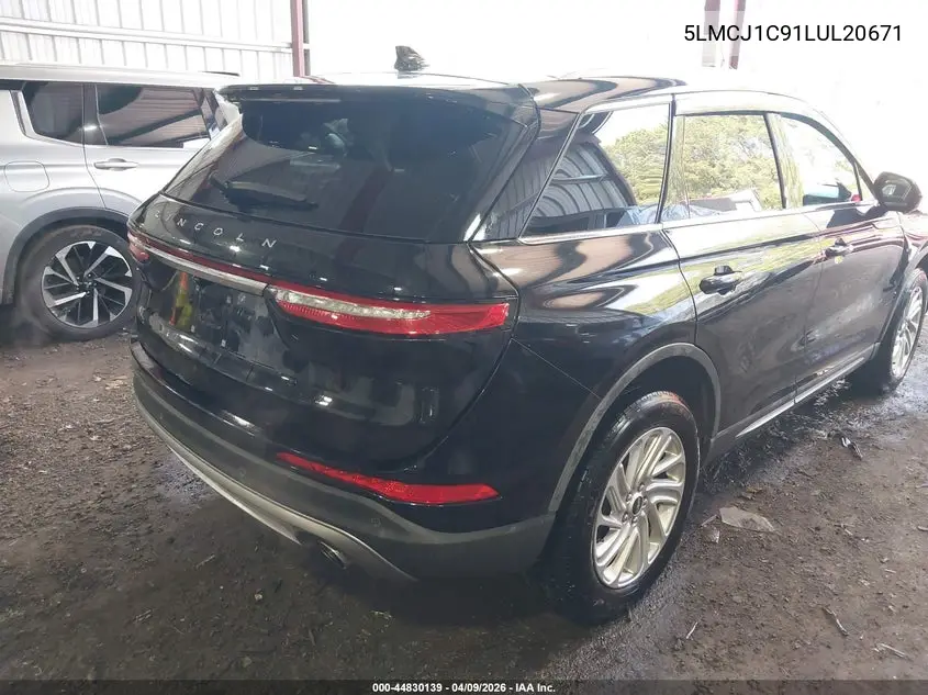 2020 Lincoln Corsair Standard VIN: 5LMCJ1C91LUL20671 Lot: 44830139