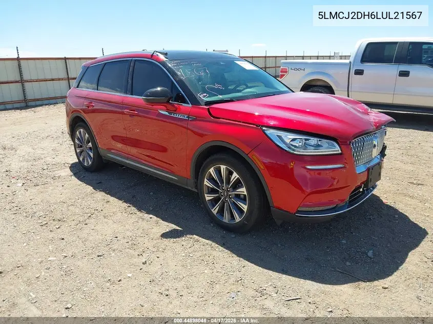 2020 Lincoln Corsair Reserve VIN: 5LMCJ2DH6LUL21567 Lot: 44898048