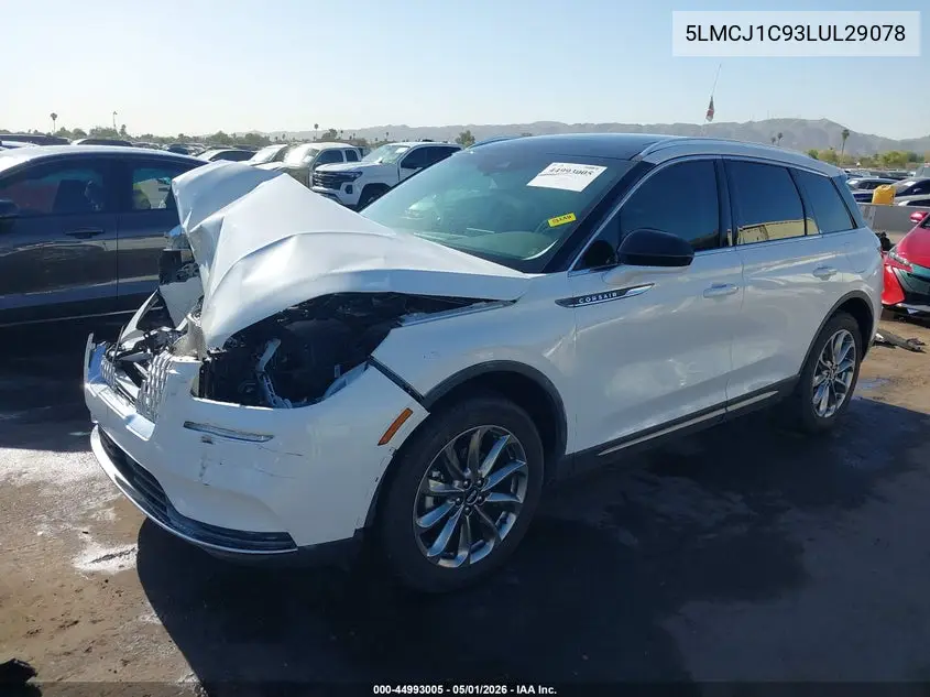 2020 Lincoln Corsair Standard VIN: 5LMCJ1C93LUL29078 Lot: 44993005