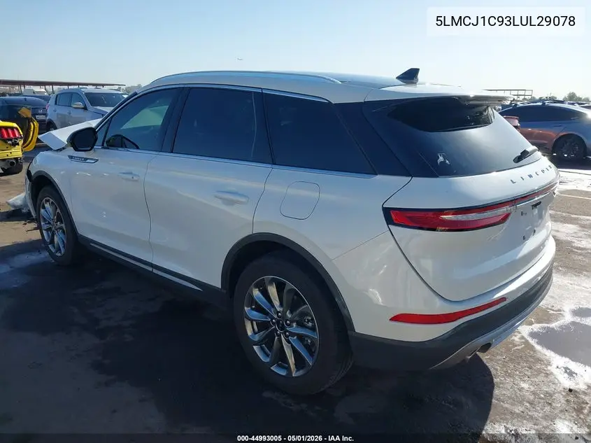 2020 Lincoln Corsair Standard VIN: 5LMCJ1C93LUL29078 Lot: 44993005