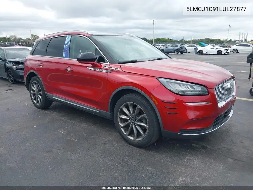 2020 Lincoln Corsair Standard VIN: 5LMCJ1C91LUL27877 Lot: 45033476