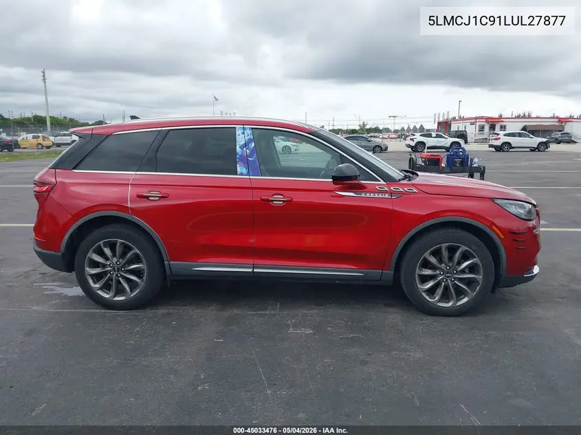 2020 Lincoln Corsair Standard VIN: 5LMCJ1C91LUL27877 Lot: 45033476