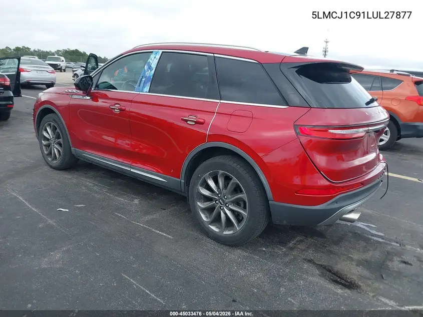 2020 Lincoln Corsair Standard VIN: 5LMCJ1C91LUL27877 Lot: 45033476