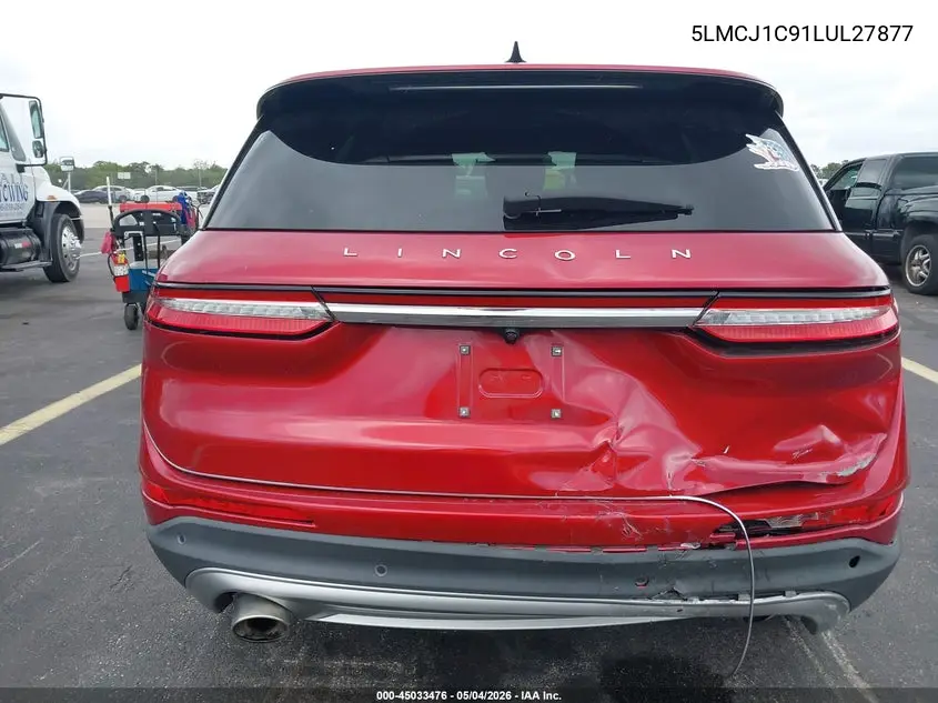 2020 Lincoln Corsair Standard VIN: 5LMCJ1C91LUL27877 Lot: 45033476