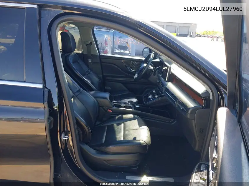 2020 Lincoln Corsair Reserve VIN: 5LMCJ2D94LUL27960 Lot: 45090311