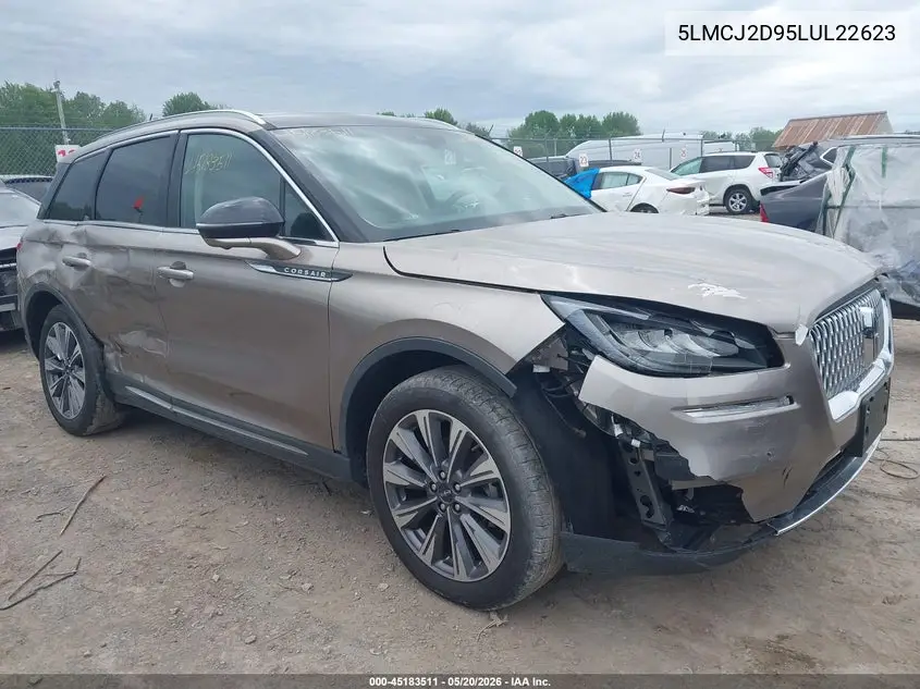 2020 Lincoln Corsair Reserve VIN: 5LMCJ2D95LUL22623 Lot: 45183511