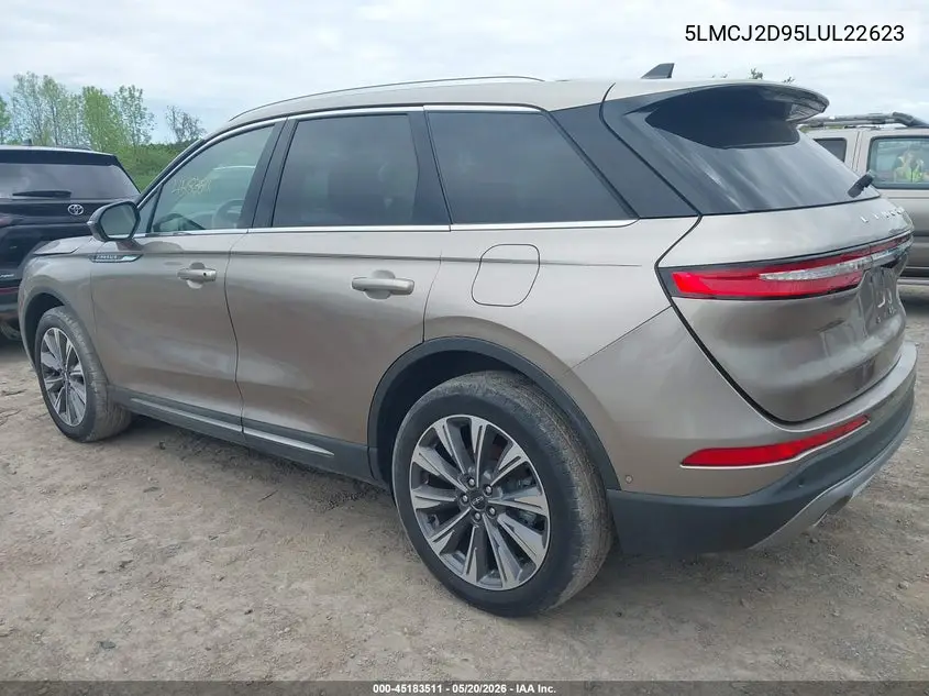 2020 Lincoln Corsair Reserve VIN: 5LMCJ2D95LUL22623 Lot: 45183511