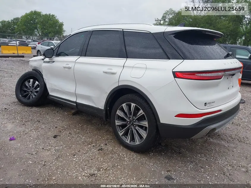2020 Lincoln Corsair Reserve VIN: 5LMCJ2C96LUL25659 Lot: 45210619