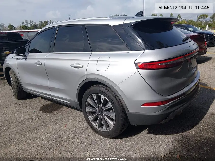 2020 Lincoln Corsair Reserve VIN: 5LMCJ2D94LUL10446 Lot: 45227890