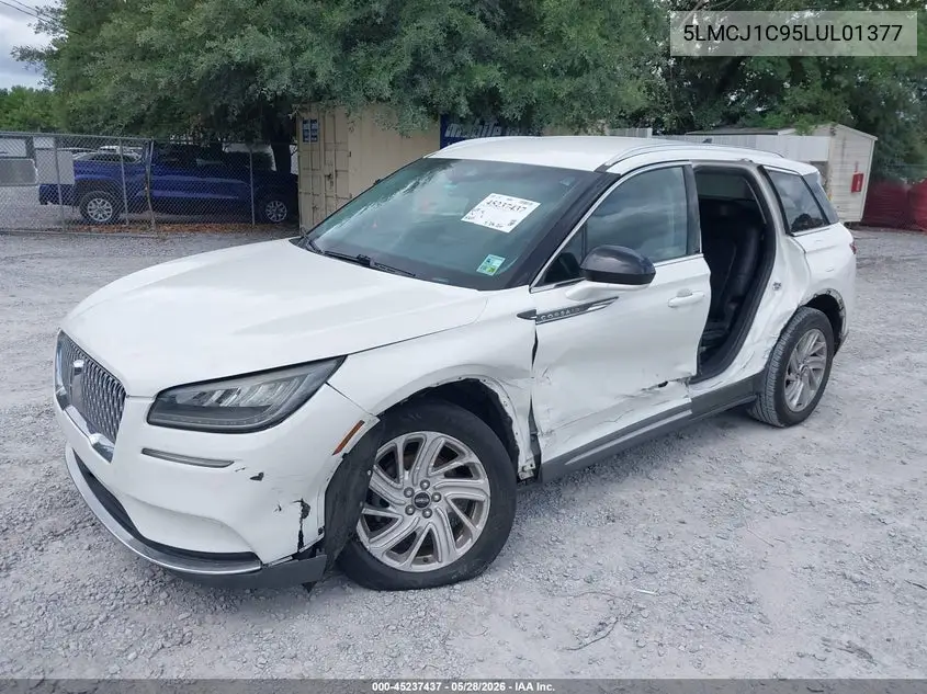 2020 Lincoln Corsair Standard VIN: 5LMCJ1C95LUL01377 Lot: 45237437