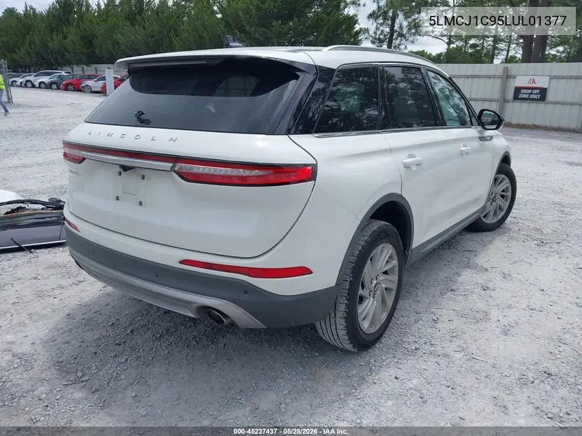 2020 Lincoln Corsair Standard VIN: 5LMCJ1C95LUL01377 Lot: 45237437