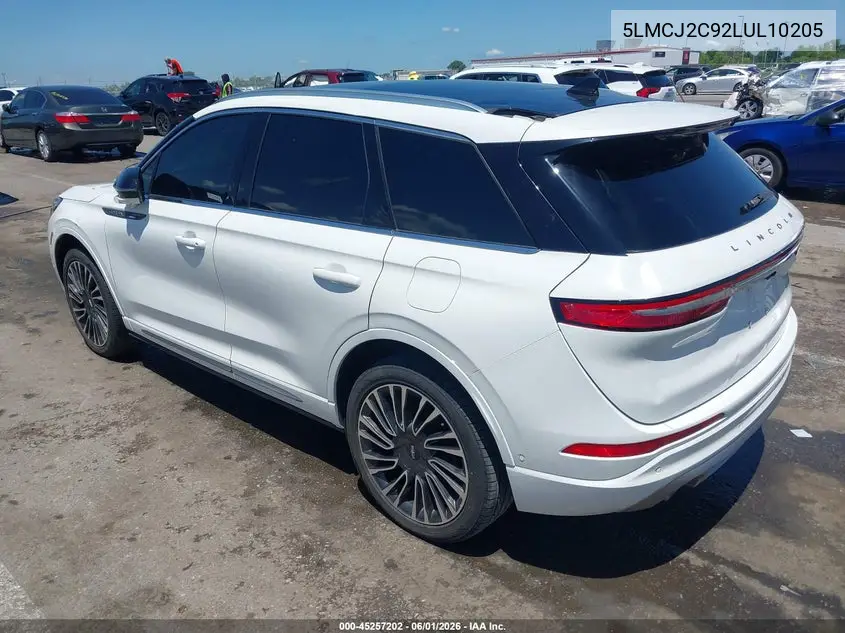 2020 Lincoln Corsair Reserve VIN: 5LMCJ2C92LUL10205 Lot: 45257202