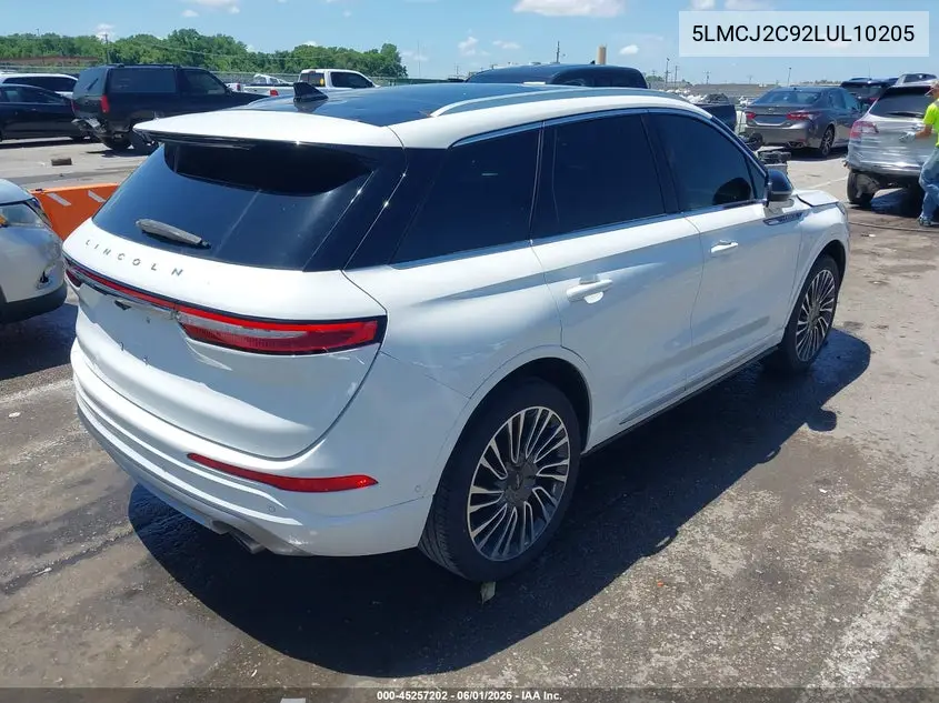 2020 Lincoln Corsair Reserve VIN: 5LMCJ2C92LUL10205 Lot: 45257202