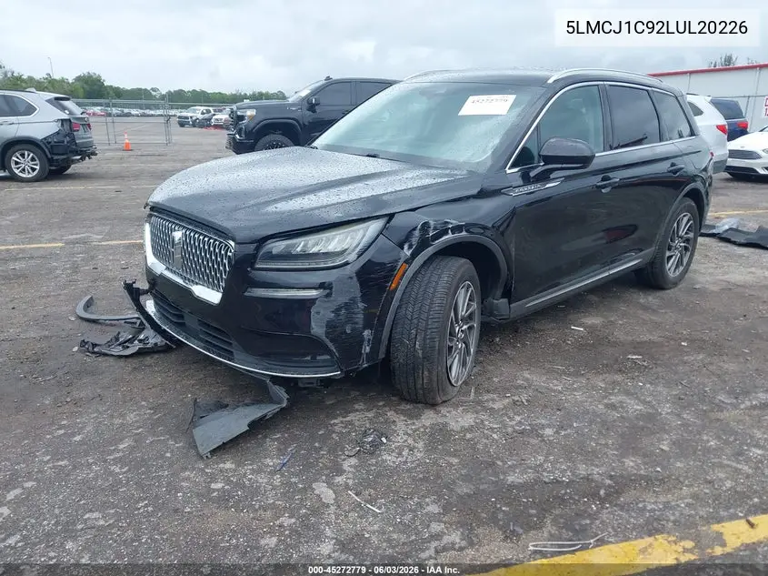 2020 Lincoln Corsair Standard VIN: 5LMCJ1C92LUL20226 Lot: 45272779