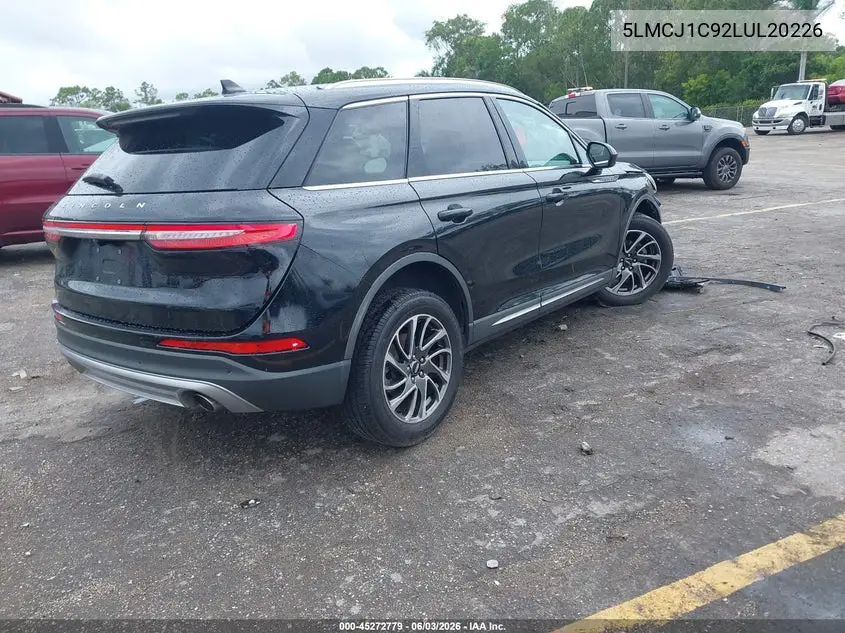 2020 Lincoln Corsair Standard VIN: 5LMCJ1C92LUL20226 Lot: 45272779