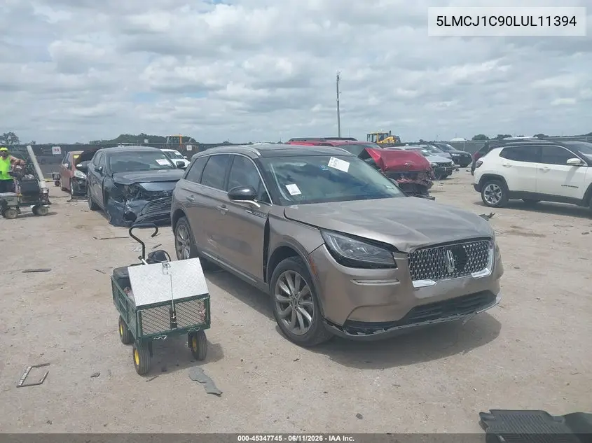 2020 Lincoln Corsair Standard VIN: 5LMCJ1C90LUL11394 Lot: 45347745