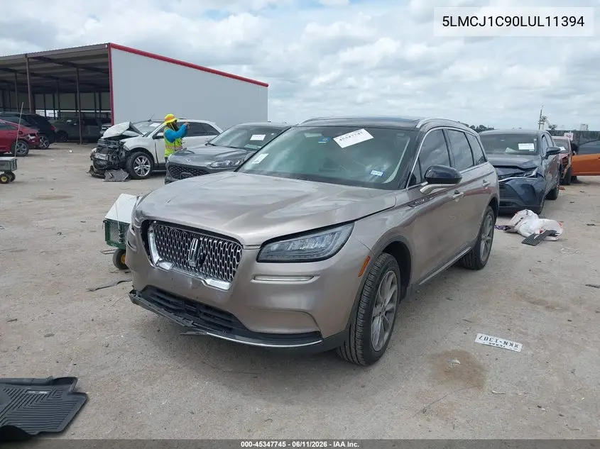 2020 Lincoln Corsair Standard VIN: 5LMCJ1C90LUL11394 Lot: 45347745