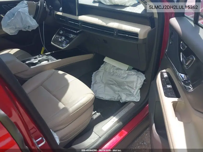 2020 Lincoln Corsair Reserve VIN: 5LMCJ2DH2LUL15362 Lot: 45364298