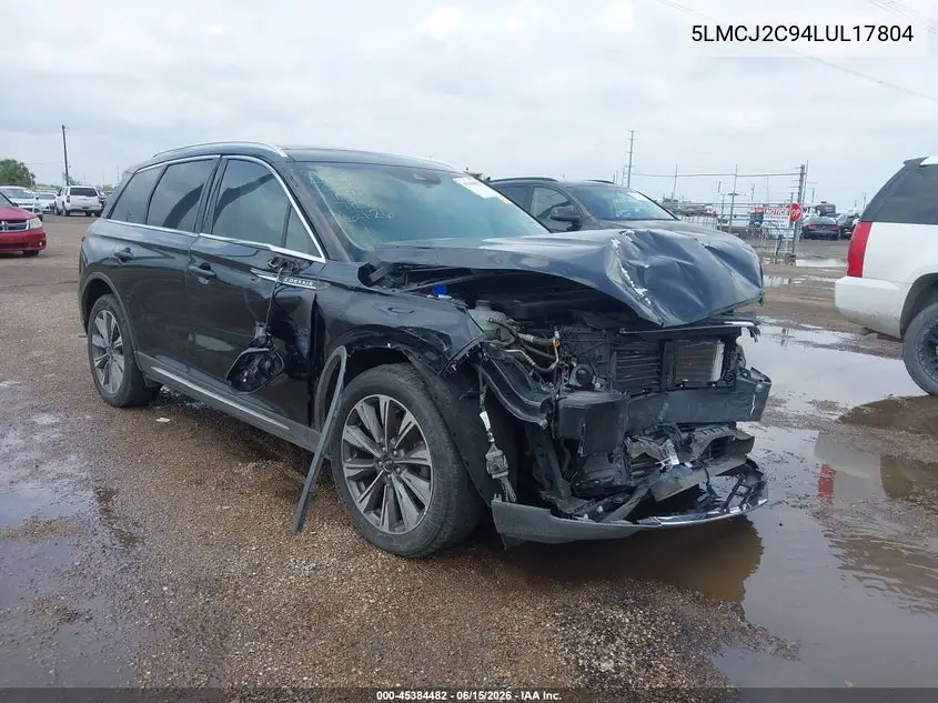 2020 Lincoln Corsair Reserve VIN: 5LMCJ2C94LUL17804 Lot: 45384482