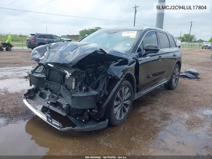 2020 Lincoln Corsair Reserve VIN: 5LMCJ2C94LUL17804 Lot: 45384482