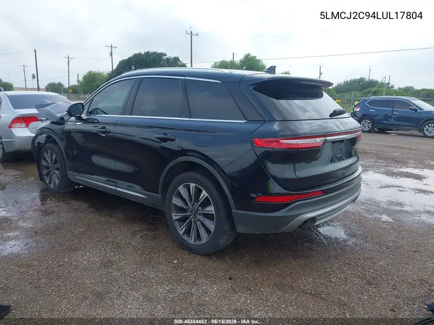 2020 Lincoln Corsair Reserve VIN: 5LMCJ2C94LUL17804 Lot: 45384482